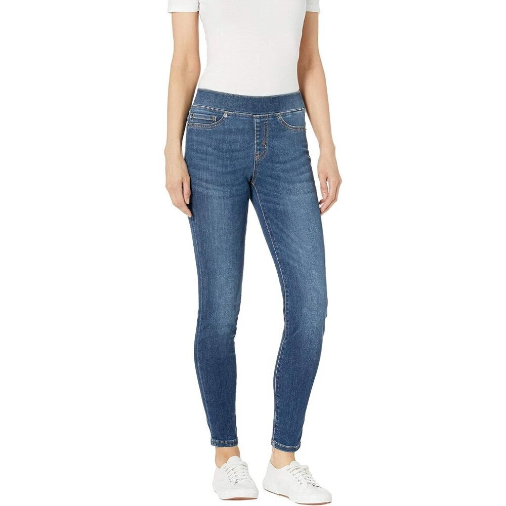 Women's Mid-Rise Stretch Jegging Medium Blue Size 14 Long Comfortable